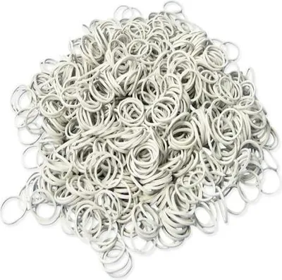Produktbild von Rezeptgummis  40 mm x 1,5 x 1,5, weiß – 1 kg