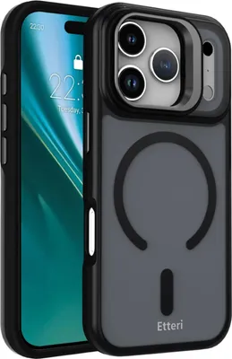 Zdjęcie produktu dla Etui Etteri Morning Fog do iPhone'a 17 Pro 6,3″, czarne
