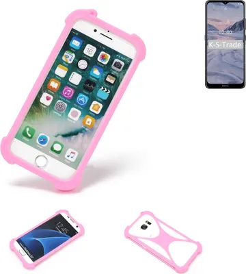 Produktbild von K-S-Trade Handy Hülle kompatibel mit Nokia 2.4 Schutz Hülle Bumper Silikon Schutz Hülle Cover Case Silikoncase Silikonbumper TPU Softcase