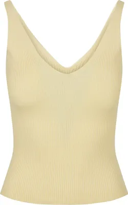 Produktbild von Urban Classics Ladies - Rib Knit Tank Top softyellow - XXL