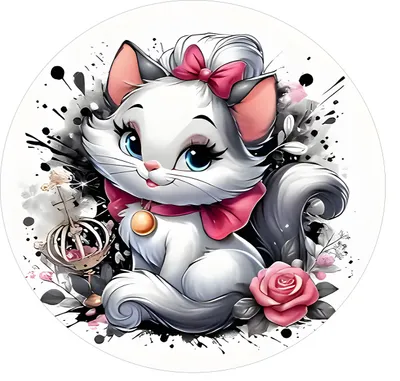 Zdjęcie produktu dla Okrągły dywan Aristocats 120cm - Kitty Marie 2