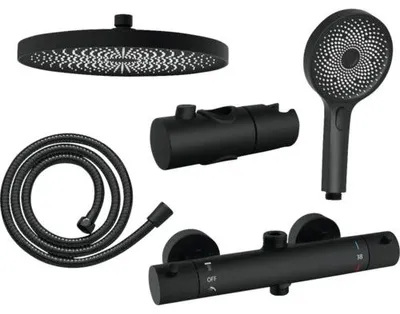 Obrázek produktu pro Sprchový systém form&style KUDA černá matný LA002D2B