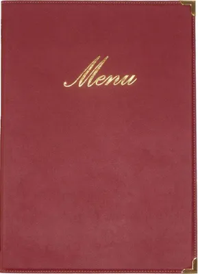 Obrázok produktu pre Securit Menu CLASSIC A4, bordová červená