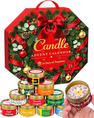 Productafbeelding van Adventskalender 2026 voor vrouwen - Set met geurkaarsen voor 24 dagen