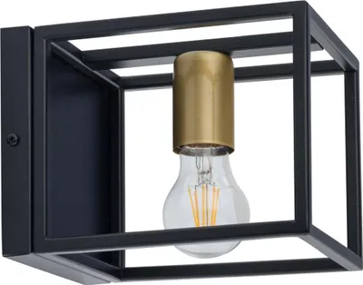 Zdjęcie produktu dla Kinkiet ścienny dekoracyjny industrialny czarno-złoty loftowy Vigo 1xE27 15W Sigma Lighting