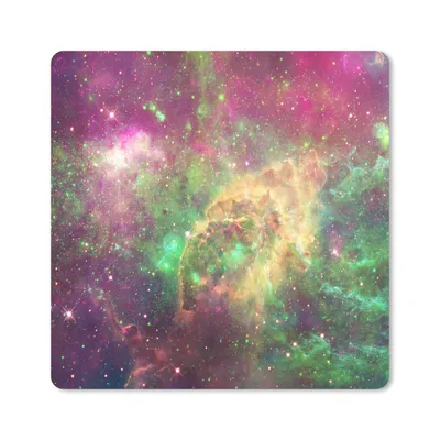 Produktbild von MuchoWow® Mauspad Mousepad Weltraum - Sterne - Farben 30x30 cm - Mousepads - Maus Mat - Pad - Mausunterlage - Gaming