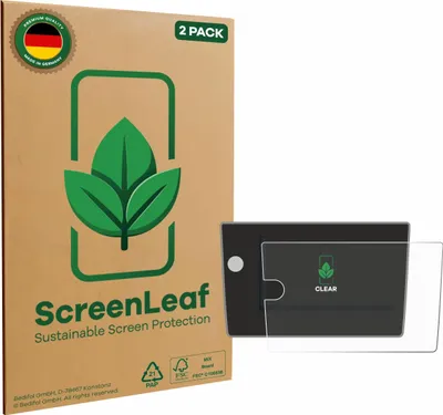 Produktbild von 2x ScreenLeaf Schutzfolie für Volkswagen Polo Life 2024 nachhaltiger Displayschutz Display Schutz Folie Klar Transparent
