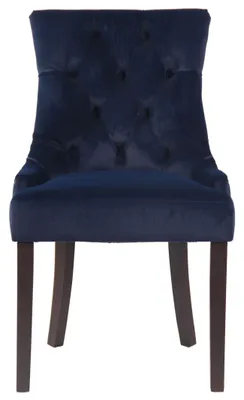Produktbild von 4er Set Esszimmerstühle HLO-CP29 Samt antik  blau