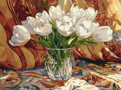 Produktbild von Malen nach Zahlen – Tulpenruhe, 30x40 cm – Ideyka