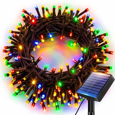 Solar-Lichtschnur 6 m, 60 LED, mehrfarbig, IP65