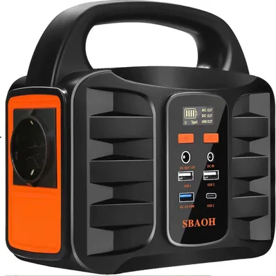 Produktbild von Tragbare Stromversorgung – 150W – Stromgenerator – 99 Wh Lithium-Batterie – Schnellladefunktion – Solargenerator für Camping