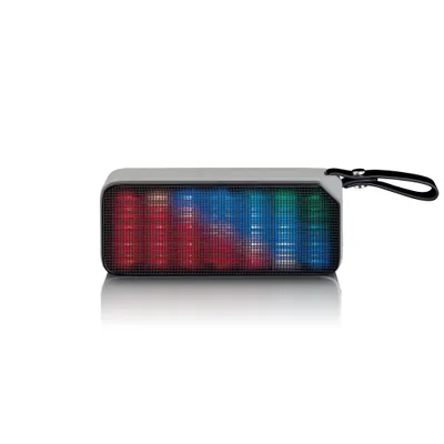 Produktbild von Lenco BT-191BK - Spritzwasserdichter Bluetooth® Lautsprecher mit Partylichtern - Schwarz