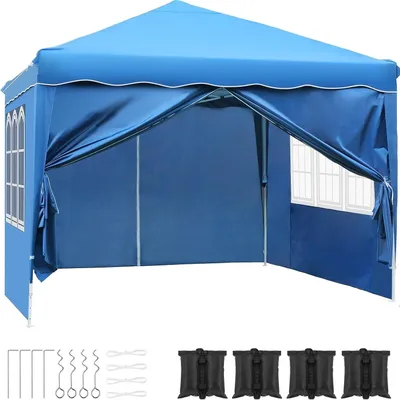 Immagine prodotto di Gazebo da giardino 3x3 - Tenda per feste - Tenda pieghevole - Pergola - Tettoia - Protezione UV 50+ - Altezza regolabile
