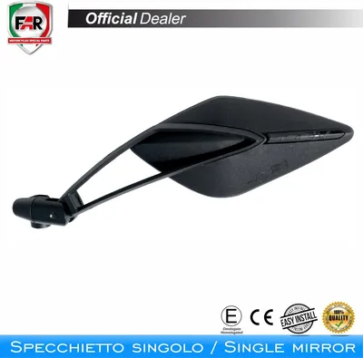 Obrázok produktu pre Schválené zrkadlo na ľavé riadidlá FAR 7341 Black pre Yamaha T-Max