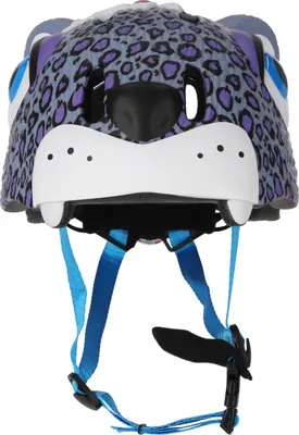 Immagine prodotto di Casco bici CRAZY SAFETY leopardato con simpatico disegno di animali 016 Viola S (49-55cm)