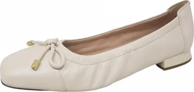 Produktbild von Caprice Damen Ballerina Karree Leder 9-22104-20, Größe:39 EU, Farbe:Beige