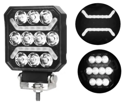 Zdjęcie produktu dla Uniwersalna, wydajna żarówka LED typu halogenowego, białe światło + białe światło pozycyjne, 15 W, 1500 lm, 12 V–24 V, znak E, do samochodów ciężarowych i
