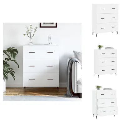 Immagine prodotto di vidaXL Credenza bianca 69,5x34x90 cm Materiale a base di legno - Credenze