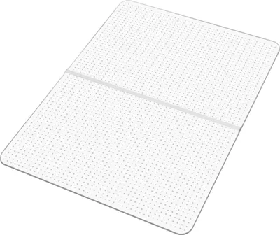 Obrázok produktu pre SucceBuy podložka pod stoličky (1225 x 915 mm) - Protišmyková, priehľadná PVC podložka s hrotmi na kobercové podlahy, ideálna na hladké kĺzanie kancelárskych stoličiek v domácej kancelárii (obdĺžniková)