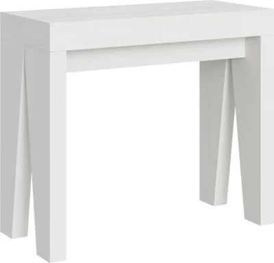 Image de ITAMOBY - Console extensible 90x40/300 cm Naxy frêne blanc