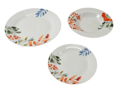 Produktbild von Tognana Ariel Tafelservice 18-teilig, Porzellan, mehrfarbig Tellerset, Teller