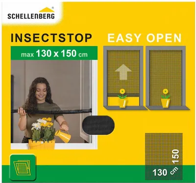 Immagine prodotto di Zanzariera Schellenberg Easy Open antracite (130 x 150 cm)