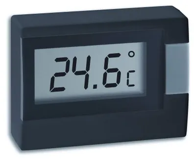 Produktbild von TFA-Dostmann 30.2017.01, Elektronisches Umgebungsthermometer, Drinnen, °C, -10 - 60 °C, Digital, Schwarz