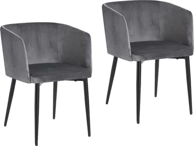 Produktbild von Stuhl Destin Velvet Grau
