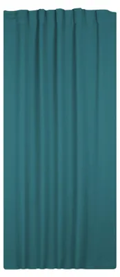 Produktbild von Verdunklungsgardine Blackout Kräuselband Vorhang 135 x 245 Gardine petrol