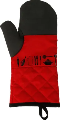 Obrázek produktu pro Secret de Gourmet kuchyňské rukavice, bavlna/neoprén, červená
