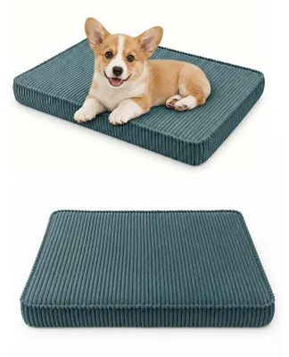 Produktbild von Hundebett Hundekissen Hundematte Cord 45X65X8 Cm Türkis