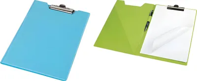 Produktbild von Klemmbrettmappe A4 PVC-Folie leinengeprägt farbig pastellblau