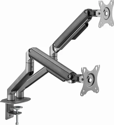 Produktbild von Gembird Doppel-Monitorarm Space Grey 17-35 Zoll, verstellbar