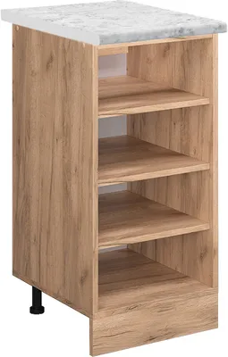 Produktbild von Küchenregal Vicco R-Line Goldkraft Eiche 40 cm , AP Marmor, Model 45999