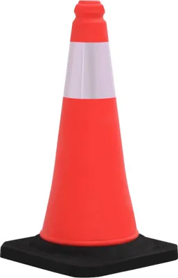 Obrázek produktu pro vidaXL Reflexní dopravní kužel s těžkou základnou 10 ks 50 cm