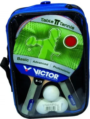 Produktbild von VICTOR Tischtennis Set B-13 | Tischtennisset Tischtennisschläger Tischtennisbälle Tischtennishülle TT Tabletennis