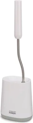 A toilet brush and holder set.