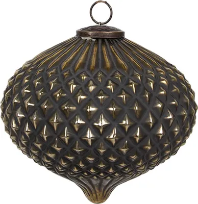 Immagine prodotto di Guaina natalizia Clayre & Eef Ø 18x21 cm in vetro nero