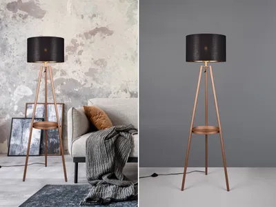 Obrázok produktu pre Stojacia lampa čierne zlato