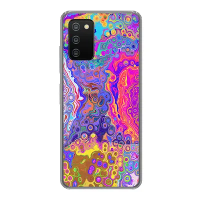Produktbild von MuchoWow® Handyhülle Schutzhülle Hülle für Samsung Galaxy A03s Kunst - Formen - Farbe - Psychedelisch Silikon Softcase Handy Hülle - Schutz