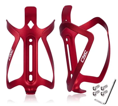 Produktbild von Fahrrad Flaschenhalter Aluminium 2 Stück Rot