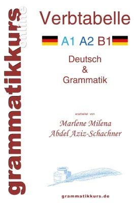 Produktbild von Verbtabelle Deutsch A1 A2 B1