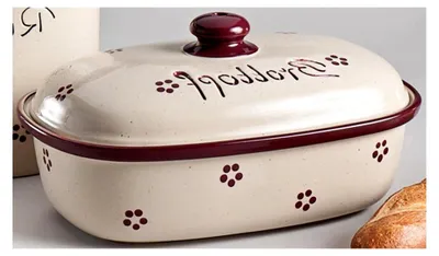 Produktbild von Brottopf Oval 33cm Rubin