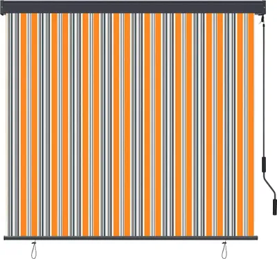 Obrázok produktu pre Roleta vidaXL, žltá a modrá, 180 x 250 cm, látka a hliník