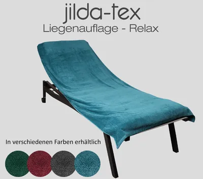 Produktbild von jilda-tex Schonbezug für Gartenliege (Petrol) 80x200 cm