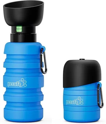 Produktbild von Wasserdichte, blaue, nicht giftige Hundetrinkflasche zum Mitnehmen