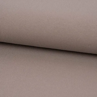 Produktbild von Baumwolljersey Stoff Meterware Jerseystoff Rib Rippenstruktur 1,45m