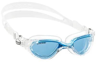 Produktbild von Cressi Flash Schwimmbrille Herren - Clear/Blue/Azure Lens Clear/Blue/Azure Lens