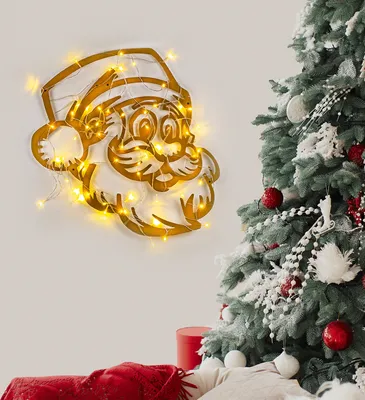 Produktbild von Wallity, XMASGOLD - 014, Wandskulptur, Gold, 100 % METALL, 61 x 59 cm