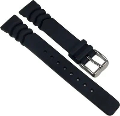 Produktbild von Minott Ersatzband Uhrenarmband PolyurethanBand schwarz 20mm